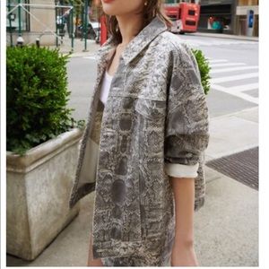 URBAN OUTFITTERS SNAKESKIN JACKET